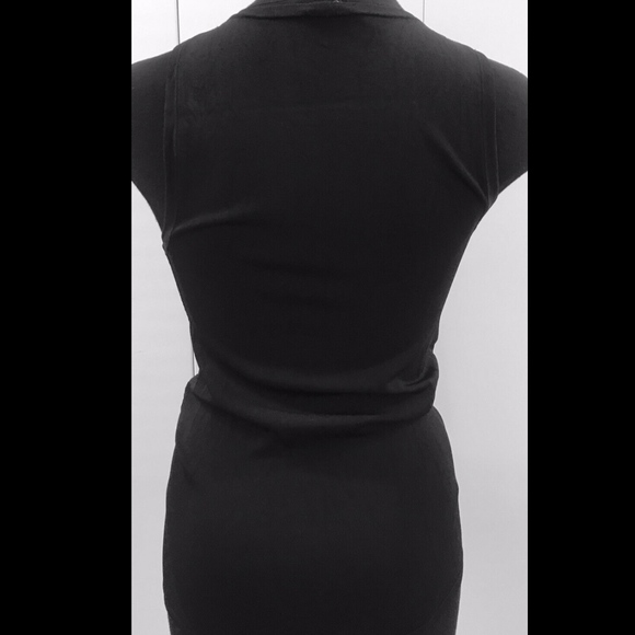 Express Black Bandage Ribbed Sleeveless Top Blouse - Picture 5 of 6